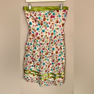 Kay Unger Multicolor Polka Dot Dress